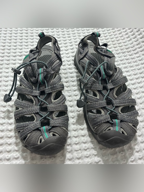 Shoes - KEEN Womens Whisper Gray Sport Sandals Size 8 Hiking Waterproof Bungee